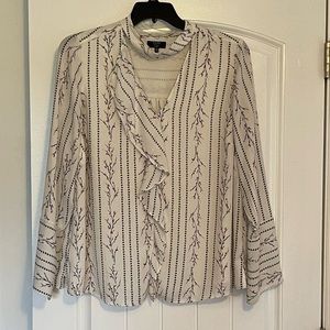 Kaari Blue Curvy Blouse